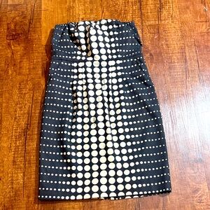 The Limited strapless polkadot dress.